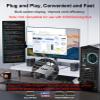 THANDBLE DisplayPort to Dual HDMI Adapter (4K@60Hz) DP to HDMI Splitter for Dual Monitors Extended Display MST Display Port 1 in 2 Out Hub for PC, Graphics Card view 4