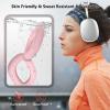 Aircawin for AirPods Max EarPad Case, EarCups Cover Protector, Soft Silicon EarPad Cover for AirPods Max, Anti-Scratch No-Yellow Sweatproof Washable - Pink view 3