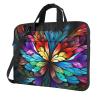 Laptop Bag 13-15.6 inch Laptop Shoulder Bag for Men Women Rainbow Butterfly Computer Bag Messenger Bag for Work view 1