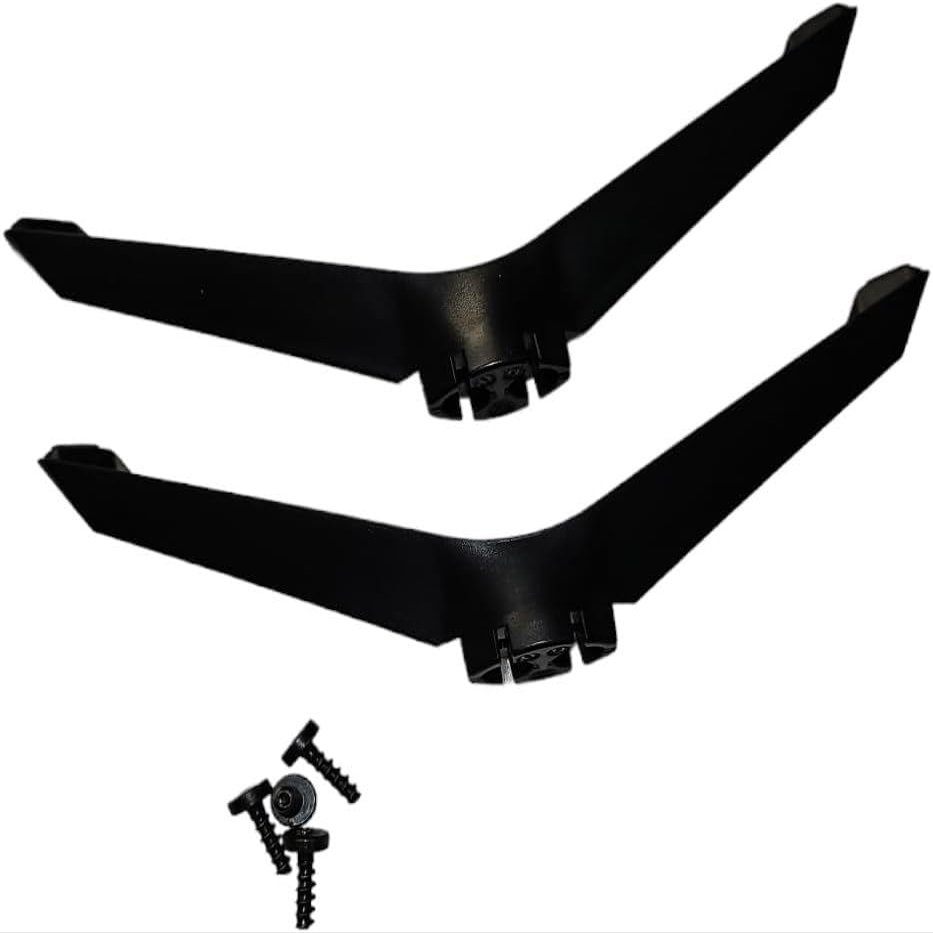 DirectNine Basics OEM Part - TV Base Stand Legs Compatible with VIZIO 24"" Base Tabletop TVs Stand for Models D24f-J09 (D24fJ09) Screws Included, black, D24H-J09 (D24HJ09)