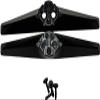 DirectNine Basics OEM Part - TV Base Stand Legs Compatible with VIZIO 24"" Base Tabletop TVs Stand for Models D24f-J09 (D24fJ09) Screws Included, black, D24H-J09 (D24HJ09) view 2