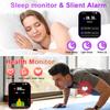 Smart Watch for Women Fitness Tracker: Gold Smart Watches for Women Digital Mens watches Make/Answer Call Waterproof Running Smartwatch Android Phone iPhone Samsung Compatible Heart Rate Monitor view 3