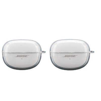 2 Pack DAYJOY Soft TPU Protective Clear Case Cover Compatible with Bose Ultra Open Earbuds, Protective Skin Sleeve with Key Chain(Transparent)