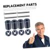 JECOMPRIS Engine Riser Kit for Car Vent Hood Aluminum Alloy Hood Spacer 6mm Fitment view 3