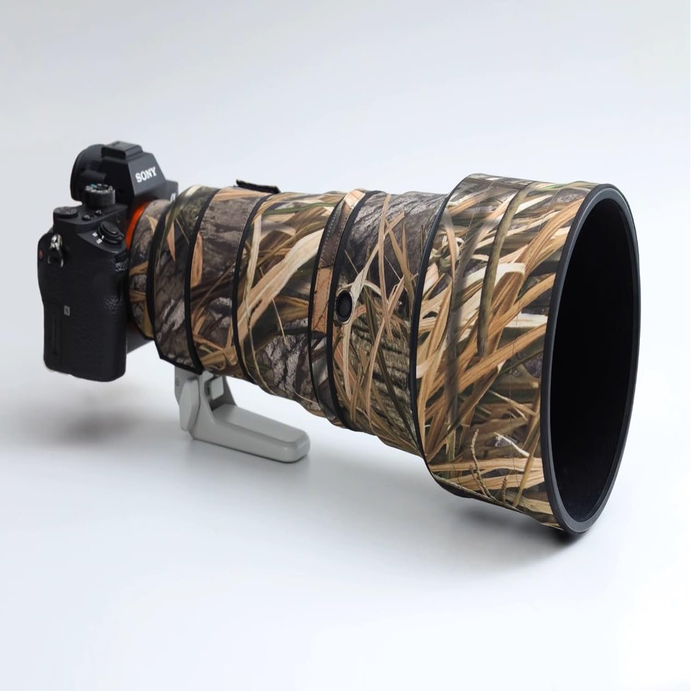 Rolanpro Waterproof Lens Cover for Sony FE 300mm F2.8 GM OSS Lens Protective Sleeve Case for Sony 300f2.8 Rain Cover-#49 Grass Camo Waterproof