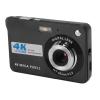 Depisuta 4K Digital Camera, 48MP 8X Digital Zoom Autofocus Auto Beauty Anti Shake Vlogging Camera with 2.7 Inch Screen and Fill Light Rechargable Portable Compact Small Camera for Teens, Black view 1