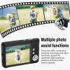Depisuta 4K Digital Camera, 48MP 8X Digital Zoom Autofocus Auto Beauty Anti Shake Vlogging Camera with 2.7 Inch Screen and Fill Light Rechargable Portable Compact Small Camera for Teens, Black view 4