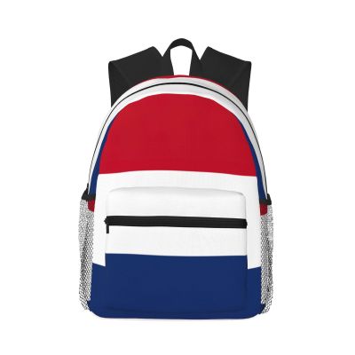 Yqxwjl Dutch Flag Print Backpack For Women Men, Laptop Bookbag,Lightweight Casual Travel Daypack
