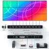 Video Wall Controller 33 HDMI Video Wall Splicing Processor 1080P 9-Channel TV Wall Processor 3x1 3x2 21 2x2 2x3 2x4 Multi-Video Processor with Output Audio IR RS232 Buttons Push for 9 Screens view 2