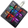 Macro Keypad 9 Keys Mechanical Keyboard Backlit Portable Programmable Single-Handed Mini Gaming Keypad for OSU Electric Contest Game PC Laptop MAC Win Geeker Outemu Programmable Setting Red Switch view 1