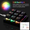 Macro Keypad 9 Keys Mechanical Keyboard Backlit Portable Programmable Single-Handed Mini Gaming Keypad for OSU Electric Contest Game PC Laptop MAC Win Geeker Outemu Programmable Setting Red Switch view 3