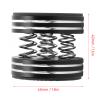 Depisuta 4Pcs 45 x 40mm Speaker Isolation Feet, Rubber Spring Speaker Spike Pads with Non Slip Rubber Rings, Shock Absorbing Prevent Slip Subwoofer Isolation Pad for Amplifier Turntable, Black view 4