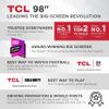 TCL 98-Inch Q65 QLED 4K UHD Smart TV with Google TV (98Q651G, 2024 Model) Dolby Vision, Dolby Atmos, HDR Pro+, Game Accelerator Enhanced Gaming, Voice Remote, Works with Alexa, Streaming Television view 4