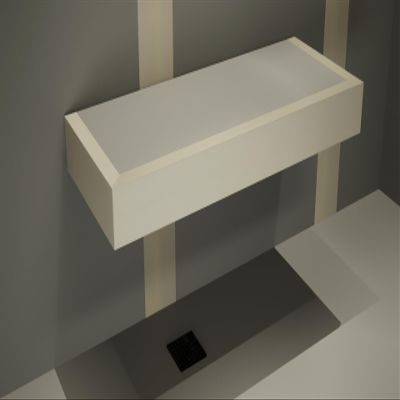 Floating Shower Bench Kit with Concrete Mesh Foam Board - Original Shower Bench Bracket (12x24)-Great for New Constructions or Bathroom Renovations, Ready to Tile Shower Bench