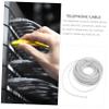 Veemoon 20m Telephone Cable Core Replacement Cord for Landline and Home Telephone Systems White Extension Line for Audio Transmission and Easy Installation view 4