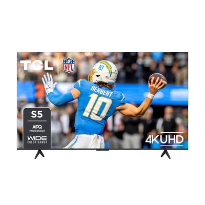 TCL 65-Inch Class S5 4K UHD LED Smart TV with Google TV (65S551G, 2024 Model), Google Assistant Built-in with Voice Remote, Compatible with Alexa, Streaming Television