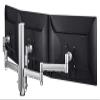 Atdec Triple Monitor arm Desk Mount - Flat and Curved up to 24in - VESA 75x75, 100x100 - Built-in arm Rotation Limiter - Quick Display Release - Tool-Free Adjustable Monitor Height, tilt, pan view 1