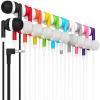 Maeline Bulk Earbuds 300 Pack Stereo Headphones Ideal for K-12-College Classrooms, Library, Travel, Gym, Museum, 3.5mm Plug, Tangle-Free Wired Earbuds for Phone, Tablet, Computer, Laptop, Multicolors view 1