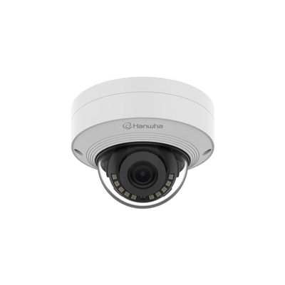 Hanwha QNV-C9011R Q-Series 4K 8MP Vandal Dome POE IP Camera Outdoor, NDAA Compliant, 3mm Fixed Lens 108 Wide View Angle, AI Detection, White, Compatible with Hanwha Wisenet Security IP Camera System