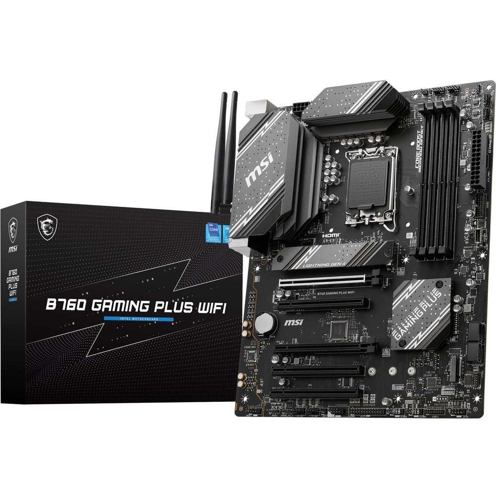 MSI B760 GAMING PLUS WIFI motherboard Intel B760 LGA 1700 ATX (Renewed)