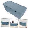 Hohopeti Cord Management Box Versatile Desk Cord Organizer for Home and Office Easy to Clean Sturdy Design Prevents Wire Circuits Simple and Generous Appearance Blue Color view 4