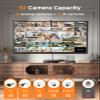 TIGERSECU Ultra HD 5MP 16 + 16 Channel Hybrid Security DVR/NVR Without Hard Drive, Expandable to 32 Cameras, 6-in-1 Home Surveillance Recorder for 16 TVI, AHD, CVI, CVBS, RS485 PTZ and 16 IP Cameras view 2