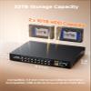 TIGERSECU Ultra HD 5MP 16 + 16 Channel Hybrid Security DVR/NVR Without Hard Drive, Expandable to 32 Cameras, 6-in-1 Home Surveillance Recorder for 16 TVI, AHD, CVI, CVBS, RS485 PTZ and 16 IP Cameras view 3