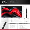 TCL 65-Inch Q65 QLED 4K UHD Smart TV with Google TV (65Q651G, 2024 Model) Dolby Vision, Dolby Atmos, HDR Pro+, Game Accelerator Enhanced Gaming, Voice Remote, Works with Alexa, Streaming Television view 2