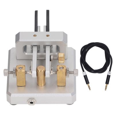 Double Paddle Morse Code Key with 3.5mm Interface for Shortwave Radio