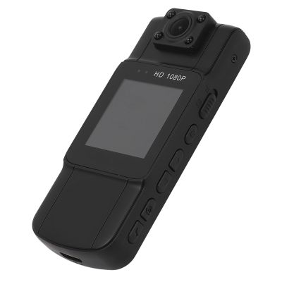 Mini Body Camera, 1080P Infrared Night Vision Motion Detection 180 Degree Rotation Lens, for Outdoor,Home,Sports,Pet Records,Security,Work Records