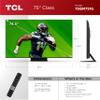 TCL 75-Inch QM7 QLED 4K Smart QD-Mini LED TV with Google TV (75QM751G, 2024 Model) Dolby Vision IQ, Dolby Atmos, HDR, Game Accelerator up to 240Hz, Voice Remote, Works with Alexa, Streaming Television view 3