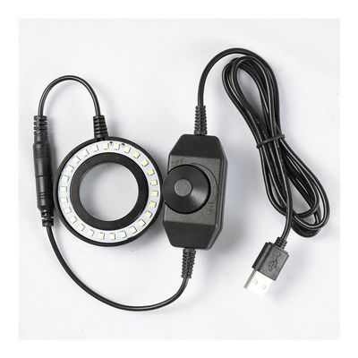 Joebo Microscope Kit Microscope LED Ring Light Illuminator Lamp for Industrial Microscope Camera Light Source fit for Lab Soldering Microscopio Microscope Lens Adapters