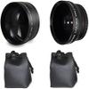 62MM Deluxe Lens Kit inluded 0.43x Wide Angle Lens with Macro + 2.0X TelePhoto Lens + Lens Hood + Cleaning kit & dust Blaster for Sony FDR-AX100 view 2