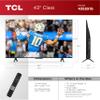 TCL 43-Inch Class S5 4K UHD LED Smart TV with Google TV (43S551G, 2024 Model), Google Assistant Built-in with Voice Remote, Compatible with Alexa, Streaming Television view 3