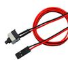 DirectNine Basics 4/8pcs Computer Switch Wire Cable on/Off Push Button Restart Line PC Power Switch Cables 50cm (8pcs red) view 2