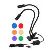 JOEBO Microscope Kit Clamp USB Dual Adjustable LED Spot Light Stereo Microscope Digital Camer Microscope Lens Adapters (Color : Green) view 4