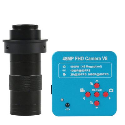 JOEBO Microscope Kit 48MP 2K 1080P 60FPS HDMI USB Industry Video Microscope Camera Microscope Lens Adapters (Color : 130X Lens 40 Ring)