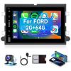 2+64G Android 13 Car Radio Stereo for Ford F150/F250/F350 2004-2014, 7 inch 1080P Touch Screen Car Stereo with Wireless CarPlay Andriod Auto, Bluetooth, GPS, HiFi, SWC, WiFi, HD Backup Camera view 1