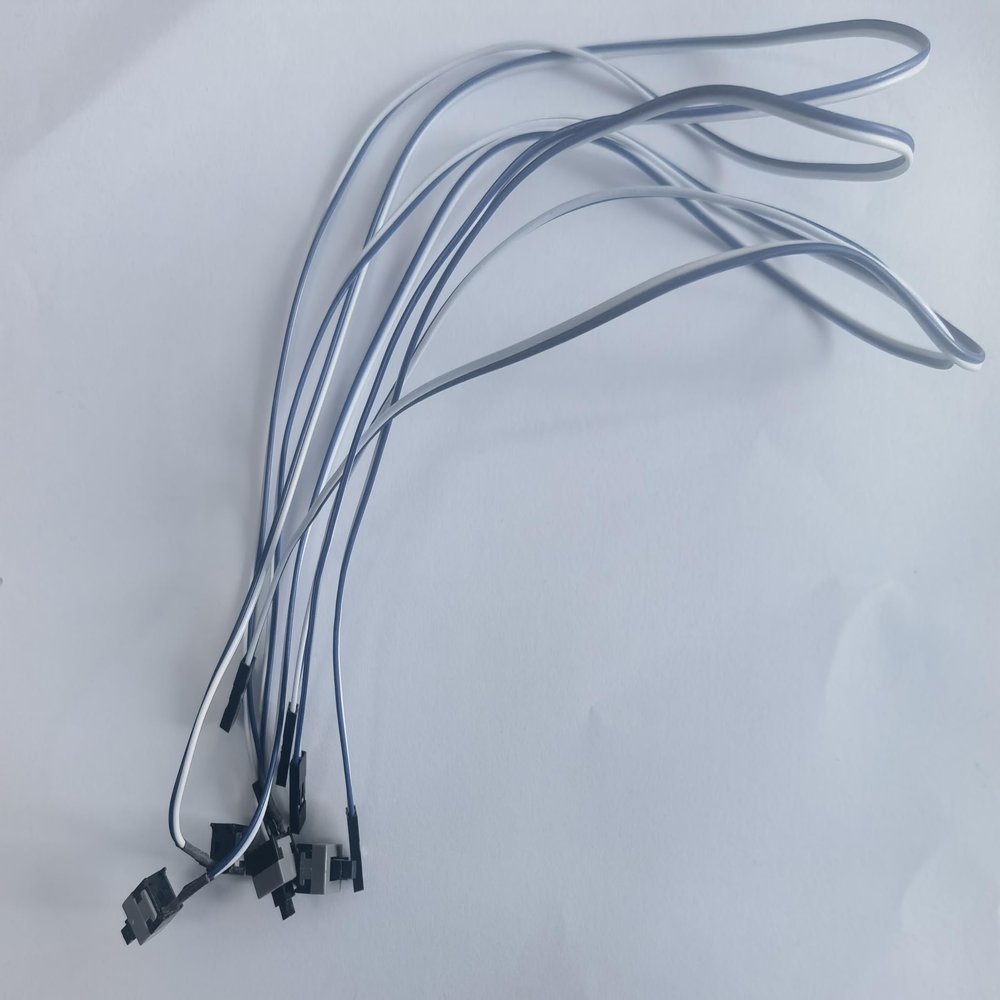 Generic 4/8pcs Computer Switch Wire Cable on/Off Push Button Restart Line PC Power Switch Cables 50cm (4pcs Blue)
