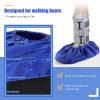 Mepase 12 Pieces Fracture Walking Boot Cover, Reusable Waterproof Non-Skid Foot Brace Cover for Walking Boot Cast Rain, Black Gray Blue(14.96 x 5.51 Inches) view 3