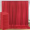 50ftx10ft Wrinkle Free Red Backdrop Curtains Panels for Parties, Polyester Red Photo Backdrop Drapes 10 Panels 5ftx10ft for Birthday Wedding Photography Background Home Decorations view 1