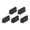 Rebower Anti Dust Cap Cover Silicone Stopper Cap Cover,[for Micro Female Port,for Laptop Port] - 11 x 1.3mm/Black/5 Pcs view 1