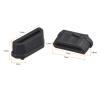 Rebower Anti Dust Cap Cover Silicone Stopper Cap Cover,[for Micro Female Port,for Laptop Port] - 11 x 1.3mm/Black/5 Pcs view 2