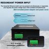 Industrial 9-Port Fast Ethernet PoE+ Switch, 610/100 RJ45 Ports (IEEE 802.3af/at, 30W/Port, 180W Total) + 3100Base-FX SFP, 48-57V DC Dual Input & 48V PoE Output, for Industrial & Transportation view 3