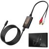 Neoteck Optical to RCA Cable DAC Converter with Built-in Audio Amplifier Chipset 192kHz SPDIF to RCA Digital to Analog Converter for HDTV Blue-ray PS4 etc.-Female Output view 1