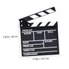 SHINEOFI 1pc Black Wooden Clapperboard for Film Photography Writable Movie Scene Board for Directors Filmmakers and Home Video Productions view 2