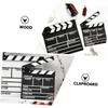 SHINEOFI 1pc Black Wooden Clapperboard for Film Photography Writable Movie Scene Board for Directors Filmmakers and Home Video Productions view 3