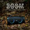 DOSS Extreme Boom+ Loud Bluetooth Speaker with 100W Stereo Sound, Extra Bass, 20H Playtime, Party-Sync Led Lights, Built-in Power Bank, IPX6 Waterproof Outdoor Speaker for Camping, Travel-Copper Gold view 3