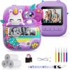 TIATUA Kids Camera Instant Print, Camera for Kids with Printable Photos, Toddler Camera Toys for Children Ages 3-14, Digital Camera Birthday Gifts for Girls 4 5 6 7 8 9 10 11 12 13 Years Old (Purple) view 1