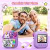 TIATUA Kids Camera Instant Print, Camera for Kids with Printable Photos, Toddler Camera Toys for Children Ages 3-14, Digital Camera Birthday Gifts for Girls 4 5 6 7 8 9 10 11 12 13 Years Old (Purple) view 3